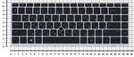 Клавиатура для ноутбука HP ProBook 430 G5, 440 G5, 445 G5 Series, черная с серебристой рамкой и трекпоинтом