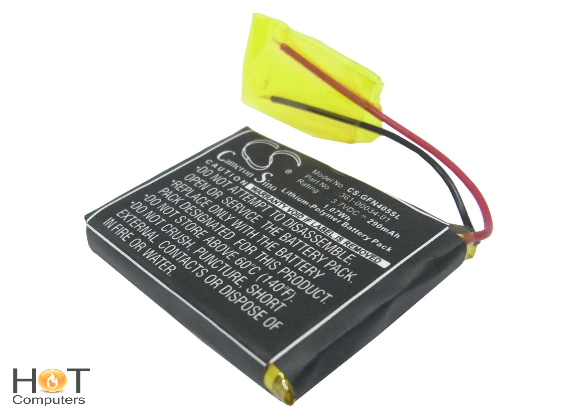 Аккумуляторная батарея CameronSino CS-GFN405SL для GPS-навигатора Garmin Foretrex 301, 401 (361-00034-01) 290mAh