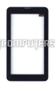 Сенсорное стекло (тачскрин) для Irbis TZ714 черное с рамкой