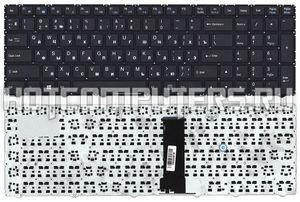 Клавиатура для ноутбука DNS Clevo WA50S Series, p/n: MP-13Q56SU-4301, 6-80-WA500-281-1D черная, горизонтальный Enter