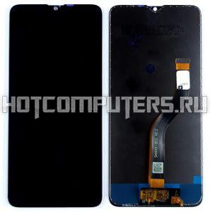 Модуль (матрица + тачскрин) для телефона Samsung Galaxy A20S SM-A207F черный, переклеенный, Premium