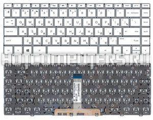 Клавиатура для ноутбука HP Spectre 13-AF, 13-AF000, 13-AF500 Series, p/n: PK1321W1B05, SN7162BL1, белая с подсветкой