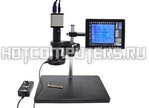 Видеомикроскоп с 8' экраном и регулируемой диодной подсветкой