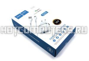 Блок питания (сетевой адаптер) HOCO С12Q Smart QC3.0, кабель Micro USB, USB, 5V, 3.0A, белый