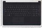 Клавиатура для ноутбука HP 15-db000 Series, черная с черным топкейсом