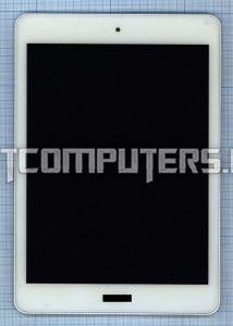 Модуль (матрица + тачскрин) для планшета Acer Iconia A1-830 белый с рамкой
