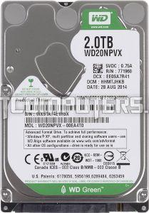 Жесткий диск Western Digital Green, 2.5", HDD, 2Тб, SATA III, WD20NPVX