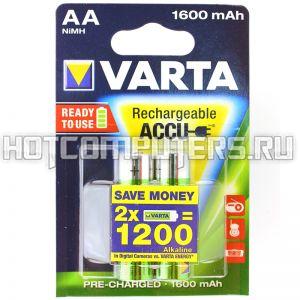 Аккумуляторная батарея VARTA HR6 (AA) Ni-MH 1600mAh предзаряженный бл, 2 (56716 101 402)