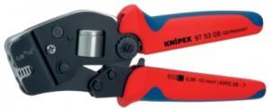 Инструмент для опрессовки контактных гильз самонастраивающийся с торцевой установкой 97 53 08, KNIPEX KN-975308 (KN-975308)
