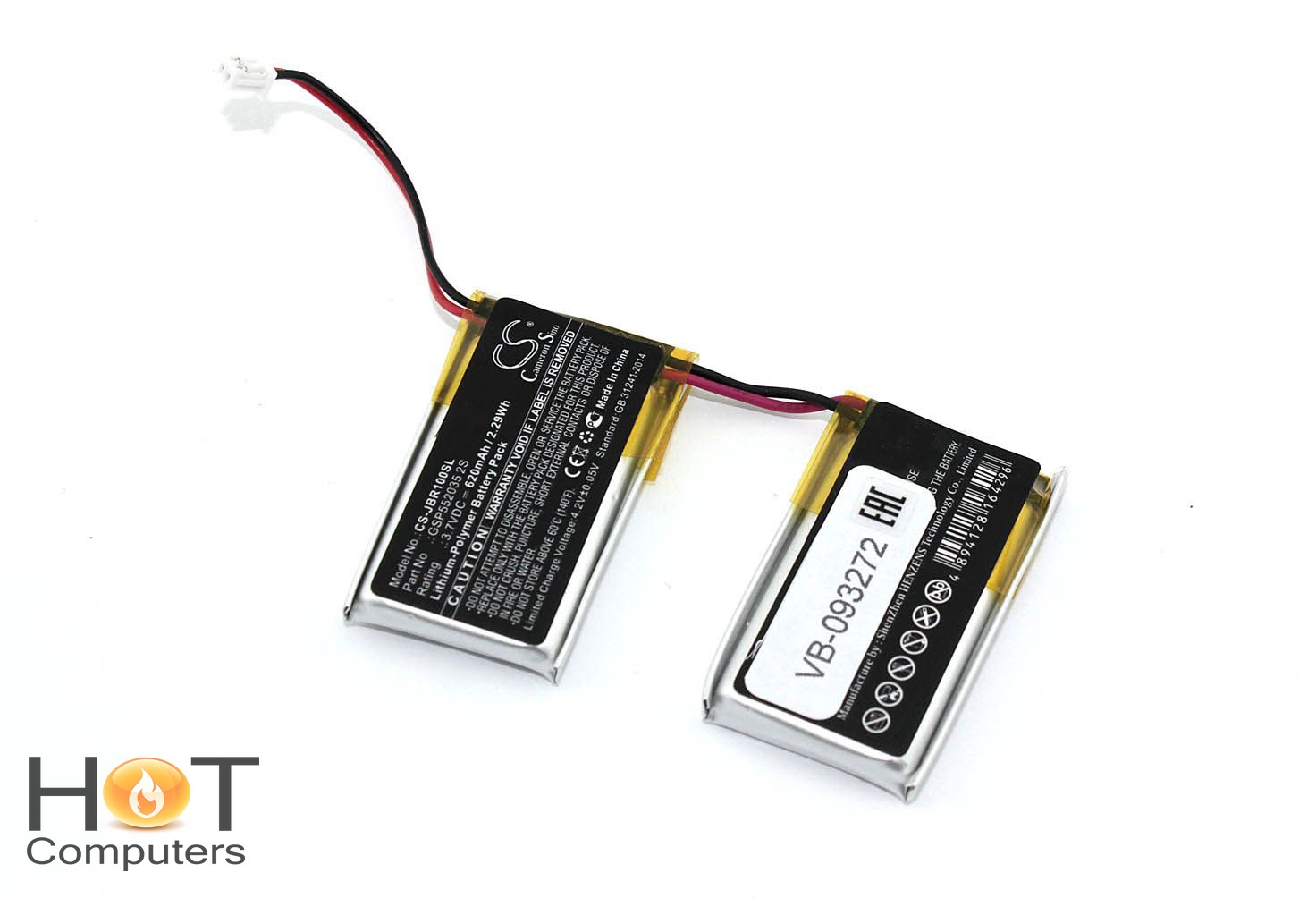 Аккумуляторная батарея CameronSino CS-JBR100SL для JBL ROCK 3.7V 620mAh / 2.29Wh
