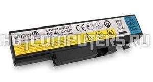 Аккумуляторная батарея Amperin AI-Y460 для ноутбука Lenovo IdeaPad Y470, Y570 Series, p/n: 57Y6440, 57Y6567, 57Y6625 11.1V (4400mAh) 