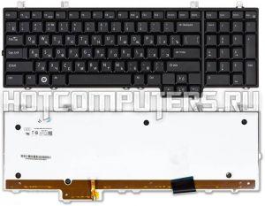 Клавиатура для ноутбуков Dell Studio 1735, 1736, 1737, 1738 Series, p/n: 9J.N0J82.10R, NSK-DD10R, F484C, русская, черная с подсветкой