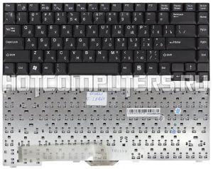 Клавиатура для ноутбуков Fujitsu-Siemens A1667 A3667 L6825 D6830 D7830 D6820 M3438 M4438 PI1536 PI1556 Series, Русская, Чёрная, p/n: K0S0824A2US00706