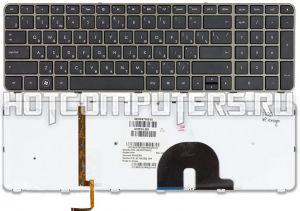 Клавиатура для ноутбуков HP Envy 17 Series, p/n: 9Z.N4DBQ.10R, AESP8700010, 610914-251, русская, чёрная, с подсветкой
