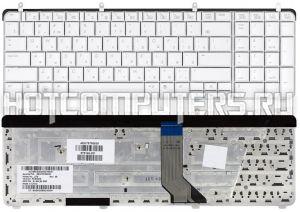 Клавиатура для ноутбуков HP Pavilion DV7-2000, DV7-2100, DV7-2200, DV7-3000 Series, p/n: AEUT5700030, 519004-251, 9J.N0L82.W0R, AEUT5700010, русская, белая
