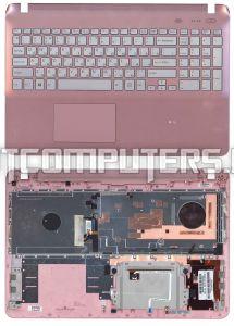 Клавиатура для ноутбука Sony FIT 15 SVF15 Series, Русская, Розовая топ-панель с подсветкой, P/N: 149241221US