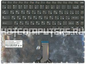 Клавиатура для ноутбука Lenovo B470, G470, V470, Z470 Series, p/n: 25-011680, NSK-B6LSQ 0R, PK130GL3A00, черная с черной рамкой 
