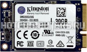 SSD накопитель Kingston mSATA 30 Gb SMS200S3/30G