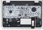 Клавиатура для ноутбука Asus G551, N551 Series, p/n: 0KNB0-662CRU00, 9Z.N8BBC.Q0R NSK-UPSBU 0R черная топ- панель, c красной подсветкой