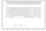 Клавиатура для ноутбука HP 17-BY 17-CA топкейс белый с белыми кнопками