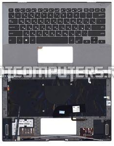 Клавиатура для ноутбука Asus Pro B9440U Series, p/n: 0KNX0-F620UK00 черная топ-панель