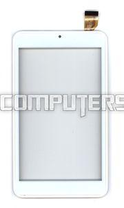 Сенсорное стекло (тачскрин) для Евросеть E-TAB 7.11 белое с рамкой