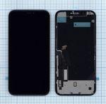 Дисплей для iPhone XR в сборе с тачскрином (ZY) черный в сборе с рамкой