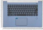 Клавиатура для ноутбука Lenovo IdeaPad 530S-15IKB Series, p/n: 5CB0R12620 серая с голубым топкейсом