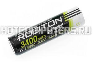 Аккумуляторная батарея ROBITON 18650 Li-Ion 3.7В 3400mAh, встроенная защита, бл/1