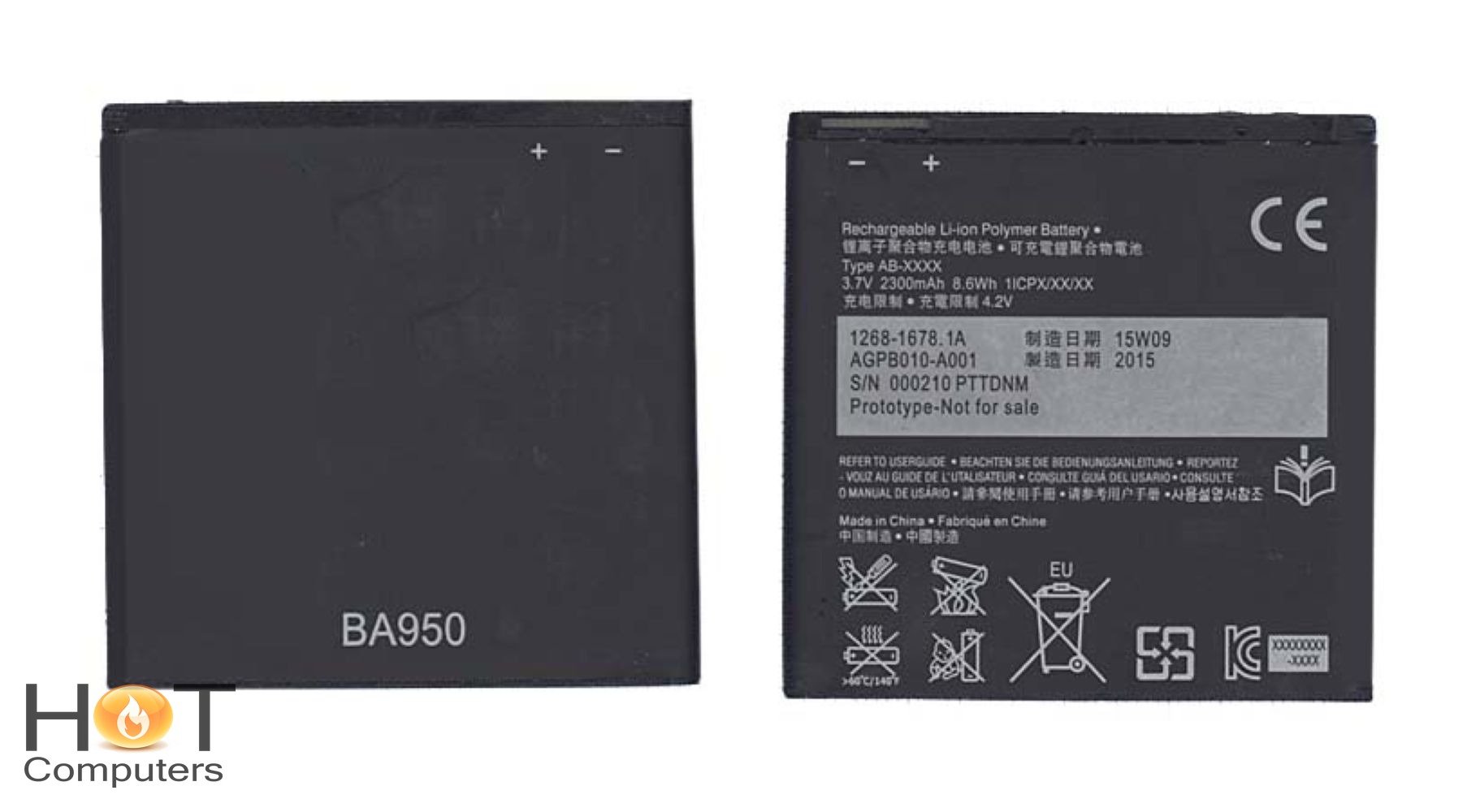 Аккумуляторная батарея BA950 для телефона Sony Xperia ZR C5502, LTE C5503