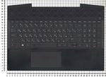 Клавиатура для ноутбука HP Pavilion Gaming 15-CX Series, черная с черным топкейсом без подсветки