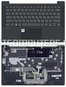 Клавиатура для ноутбука Lenovo IdeaPad 5-14IIL05 Series, p/n: 5CB0Y88589, черная с черным топкейсом