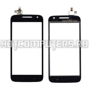 Сенсорное стекло (тачскрин) для Motorola Moto G4 Play черное, Диагональ 5, 1280x720 (SD+)