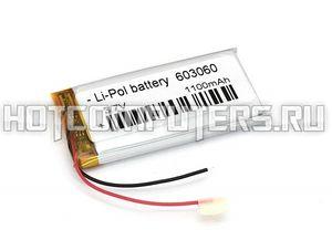 Аккумулятор Li-Pol (батарея) 6x30x60mm 2pin 3.7V/1100mAh