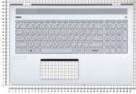 Клавиатура для ноутбука HP 15-CC топкейс, серебристый
