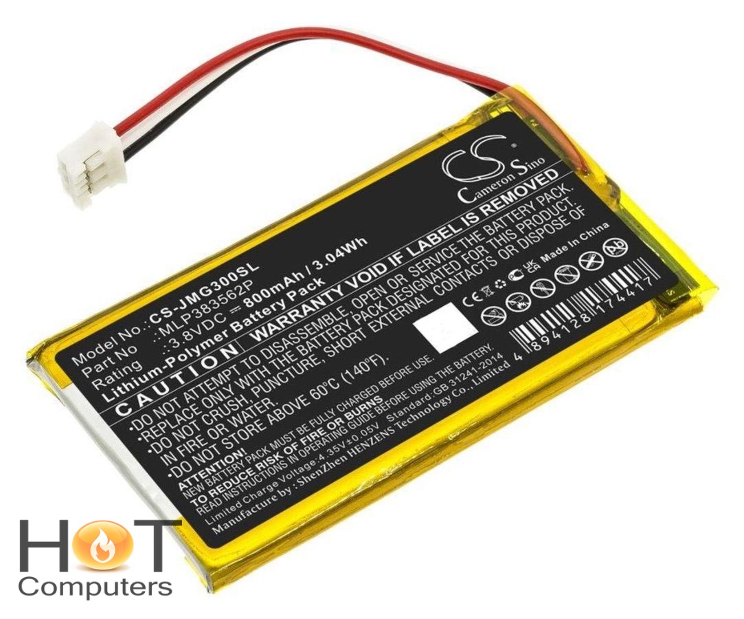 Аккумуляторная батарея CameronSino CS-JMG300SL для колонки JBL Go 3, p/n: MLP383562P (800mAh)