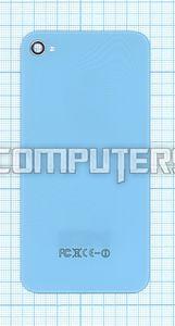 Задняя крышка для iPhone 4/4s голубая