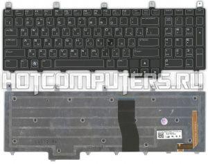 Клавиатура для ноутбуков Dell Alienware M17x R1, R2, R3, R4, M18x R1, R2 Series, p/n: 08WK6F, NSK-D8F01, PK130MK1A00, русская, черная c подсветкой