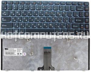 Клавиатура для ноутбуков Lenovo IdeaPad V370 Series, p/n: 9Z.N5TSW.E01, NSK-B6ASW, NSK-B6ESW, черная с черной рамкой