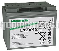 Аккумуляторная батарея Marathon XL12V50 (12В, 50Ач)  (Marathon L12V42)