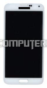 Модуль (матрица + тачскрин) AMS510CV01, 5.1", для Samsung Galaxy S5 белый, 1920x1080 (Full HD)