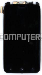 Модуль (матрица + тачскрин), 4.7", для HTC One X S720e G23 (с рамкой) черный, 1280x720 (SD+)
