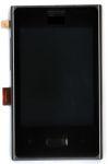 Модуль (матрица + тачскрин), 3.2", для LG Optimus L3 E400 с рамкой черный, 320x240