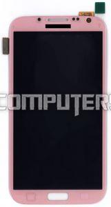 Модуль (матрица + тачскрин), AMS555HB01, 5.55", для Samsung Galaxy Note 2 N7100 розовый, 1280x720 (SD+)