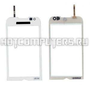 Сенсорное стекло (тачскрин) 3.7", для Samsung i8000 белое