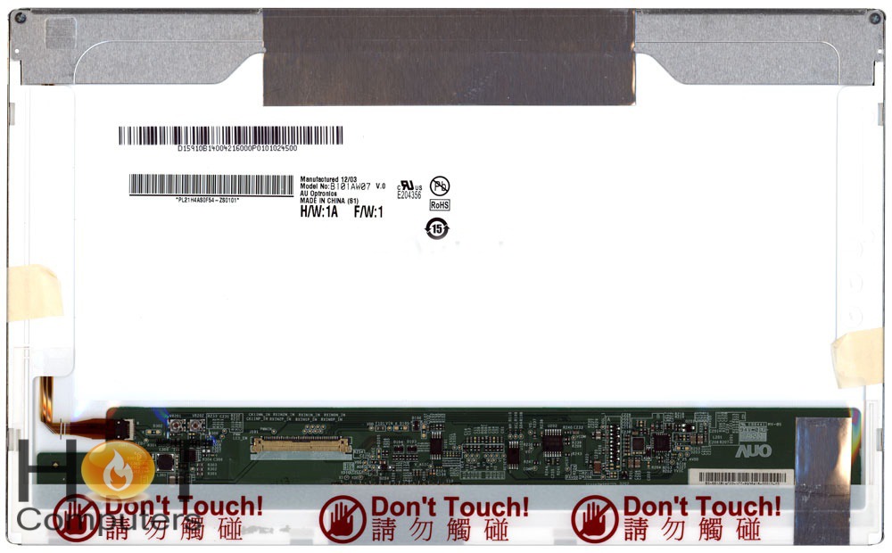 Матрица совместимая с B101AW07 v.0, 10.1" дюйма, 1024х600 (WSVGA), Светодиодная (LED)