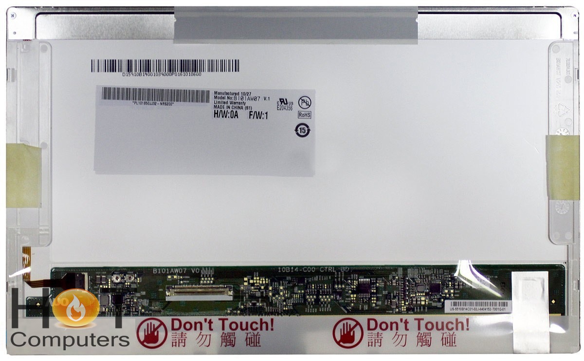Матрица совместимая с B101AW07 v.1, 10.1" дюйма, 1024х600 (WSVGA), Светодиодная (LED)