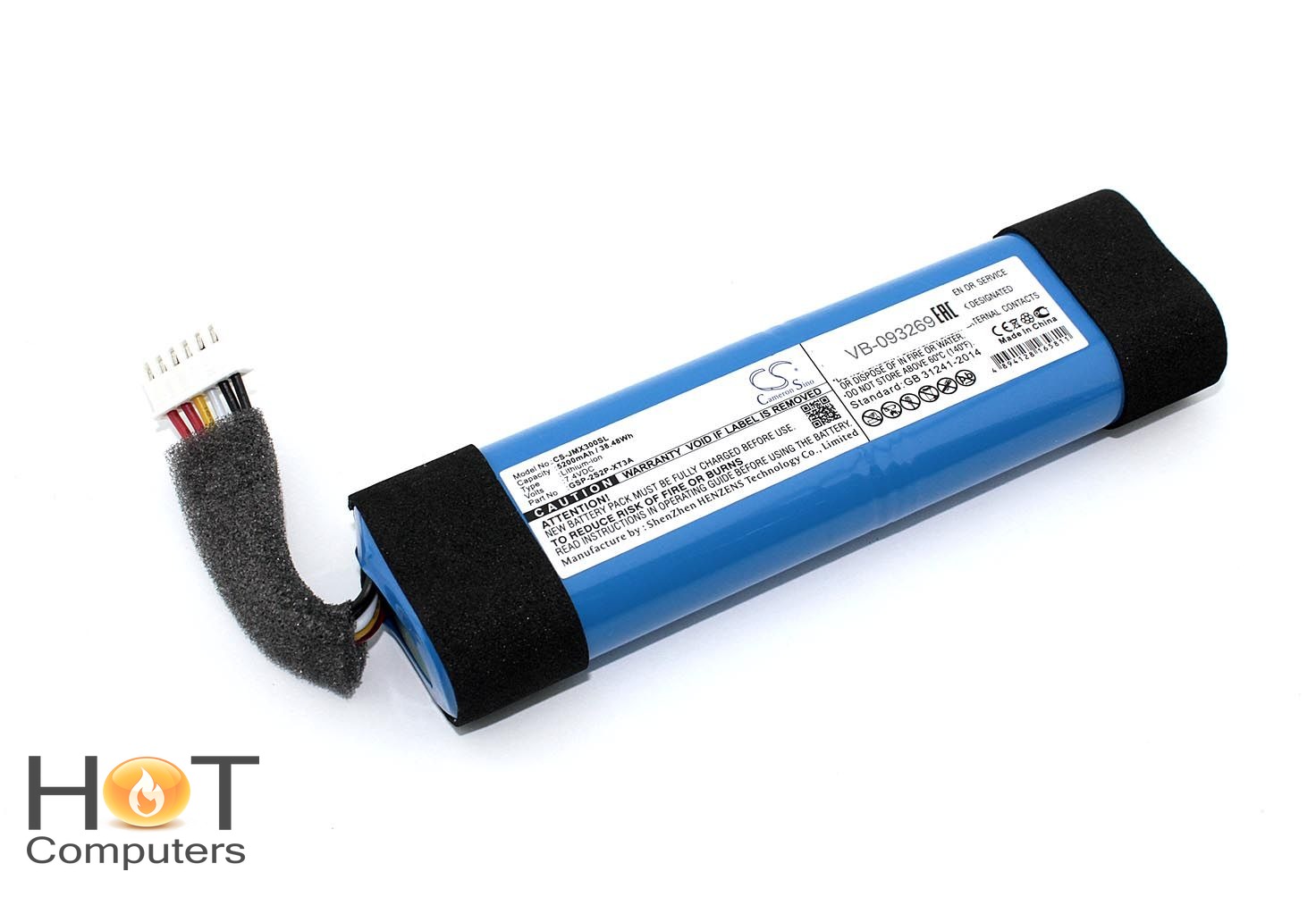 Аккумуляторная батарея CameronSino CS-JMX300SL для JBL Xtreme 3 7.4V 5200mAh / 38.48Wh