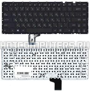 Клавиатура для ноутбука Asus K401L, A401 черная без рамки