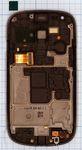 Модуль (матрица + тачскрин) для смартфона Samsung Galaxy S3 Mini GT-i8190 синий с рамкой